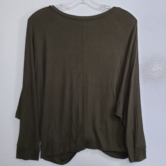 New ee:some Woman's Twisted Front Olive Blouse, Size Small - Picture 8 of 8